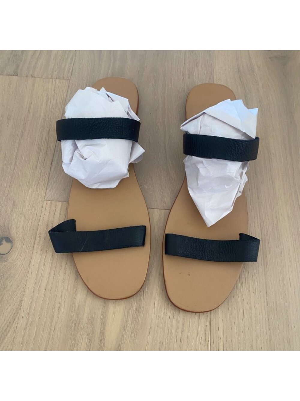 St. Agni Double Strap Sandals Shoes Black